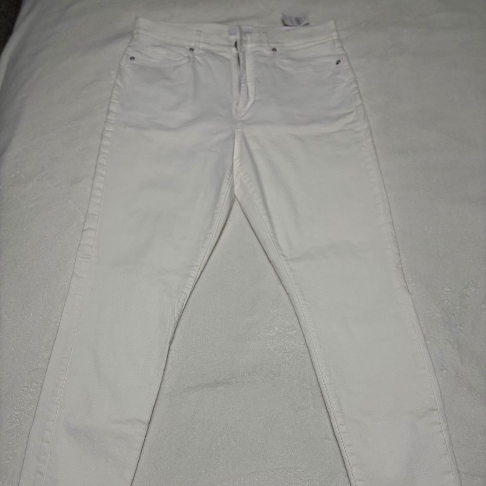 NWT Loft High Rise Skinny Ankle Jeans - White, Size 31